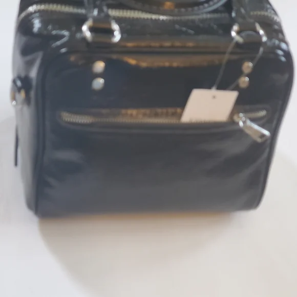 Coach Cube Rogue Bag Black Glazed Leather NWT - Picture 8 of 10
